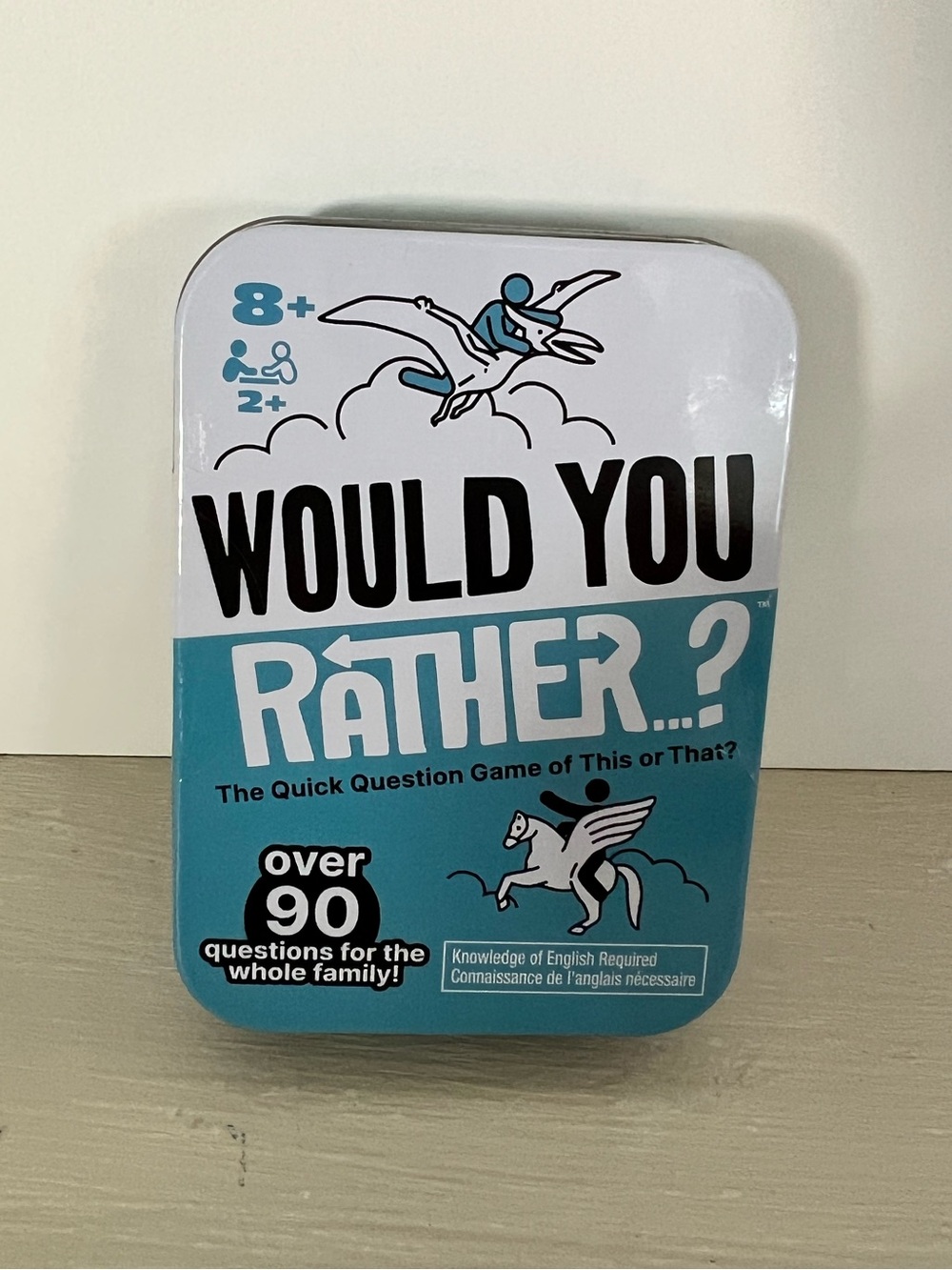 Would You Rather? Quick Question Game Spin Master Tin New Sealed Family Game